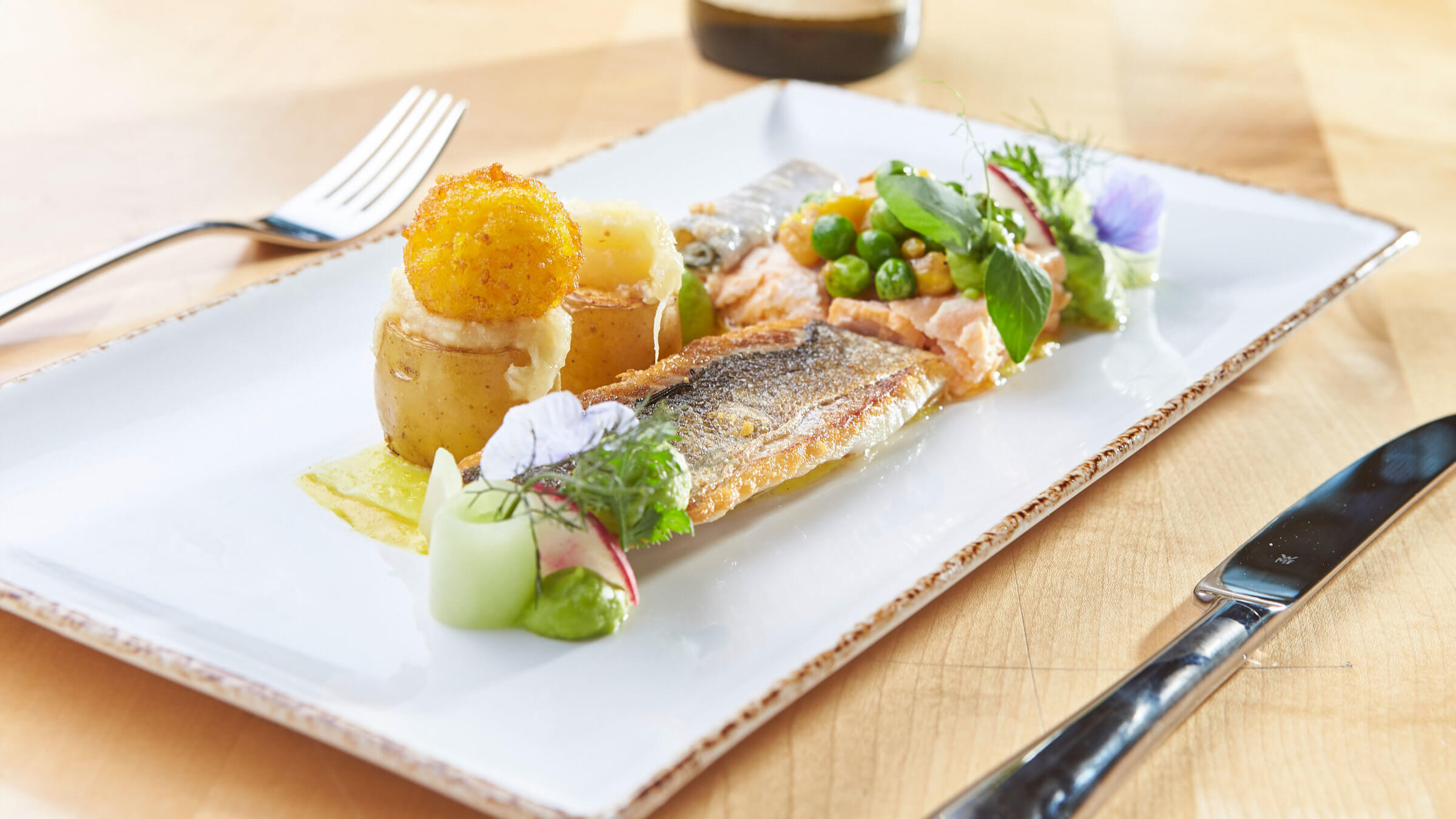 Fischgerichte im Gasthaus Pflegerbrücke in Grödig bei Salzburg