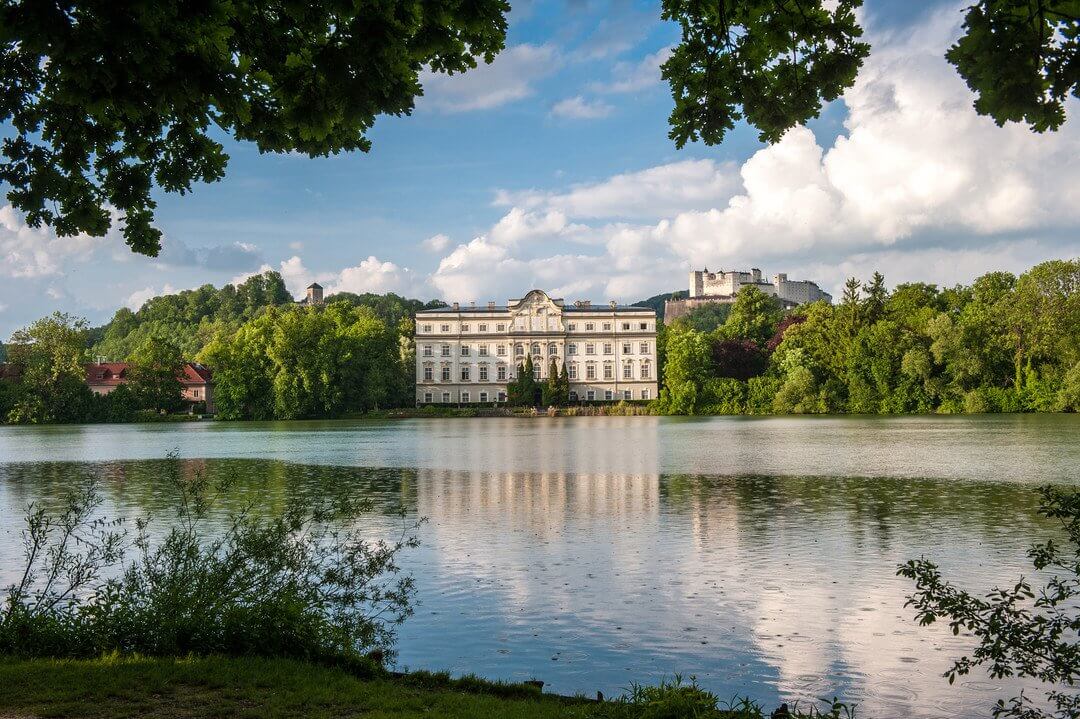 Schloss Leopoldskron, Stadt Salzburg, Ausflugsziel, Kinder, Familie, Urlaub, Salzburger Land, Pflegerbrücke Salzburg